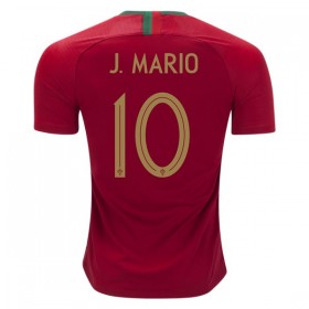 Camisolas de Futebol Portugal J.Mario 10 Equipamento Principal Copa do Mundo 2018 Manga Curta